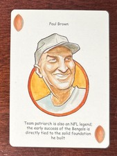 Paul Brown - 2005 Hero Deck Playing Card - Cincinnati Bengals Football Heroes