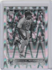 2022 Topps Chrome Raywave #164 Emmanuel Rivera - Kansas City Royals RC