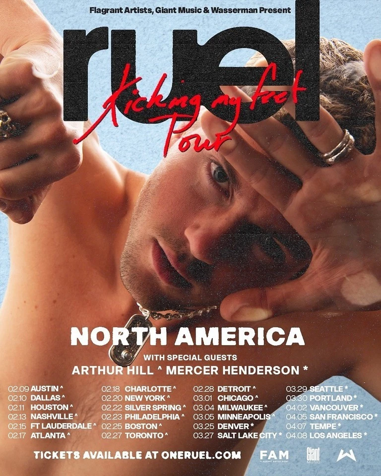Ruel 2026 Tour Poster