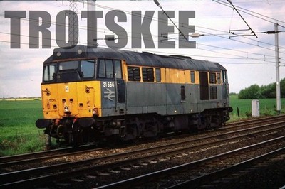 35mm Slide BR British Railways Diesellok Class 31 31556 1995 Winwick Quay Orig