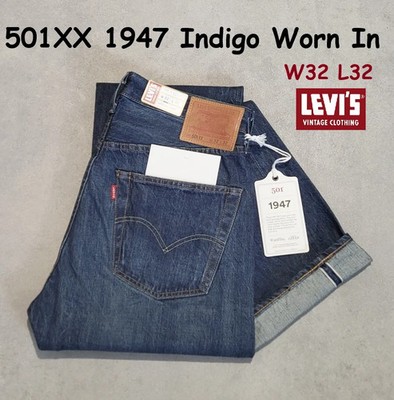 Levi's LVC 501XX 1947 Japan Red Selvedge Denim Indigo Worn In W32 L32 GRÖSSE 40