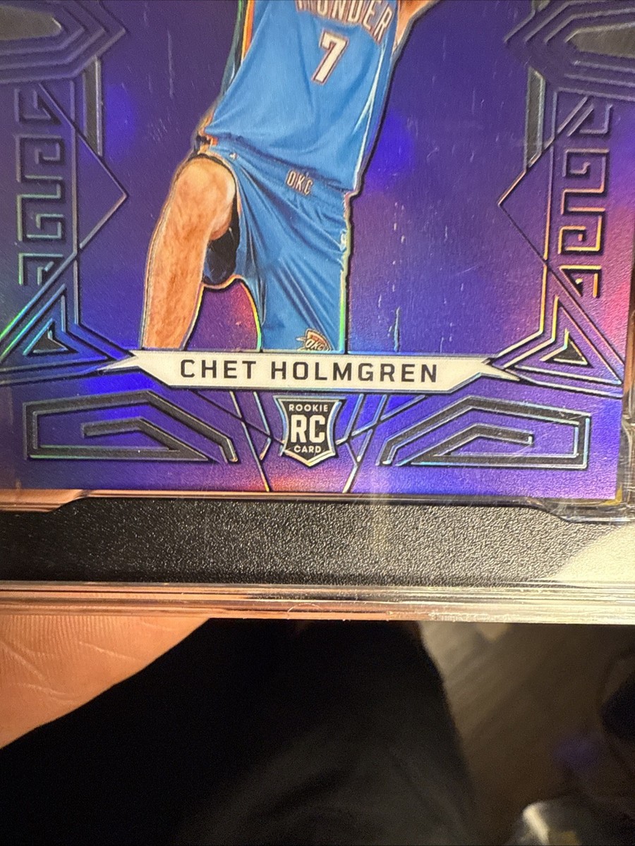 2022-23 Panini Obsidian Chet Holmgren Electric Etch Purple Flood