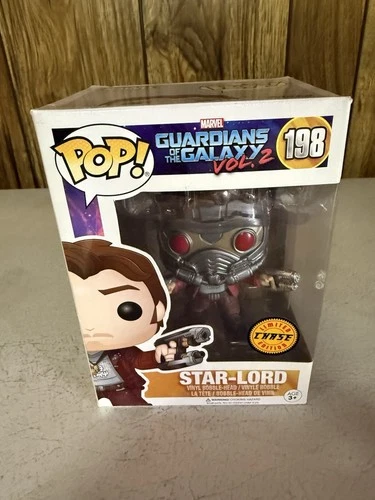 Funko Pop Star-Lord Chase Vinyl Figure #198 Guardians Of The Galaxy Vol 2 - NEW