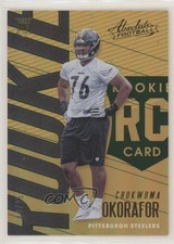 2018 Panini Absolute Rookie Spectrum Green /25 Chukwuma Okorafor #110 0a3