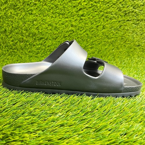 Sandalias Birkenstock Arizona EVA para mujer talla 7 plateadas para caminar al aire libre - Imagen 5 de 10