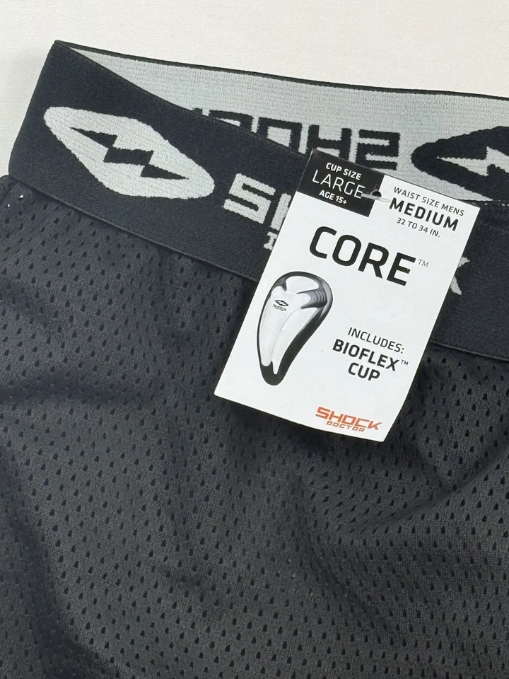 Pantalones Cortos de Hockey Shock Doctor Core Sueltos con Copa Bioflex, PARA HOMBRES MEDIANOS (Cintura 32-34) Foto 4 de 4