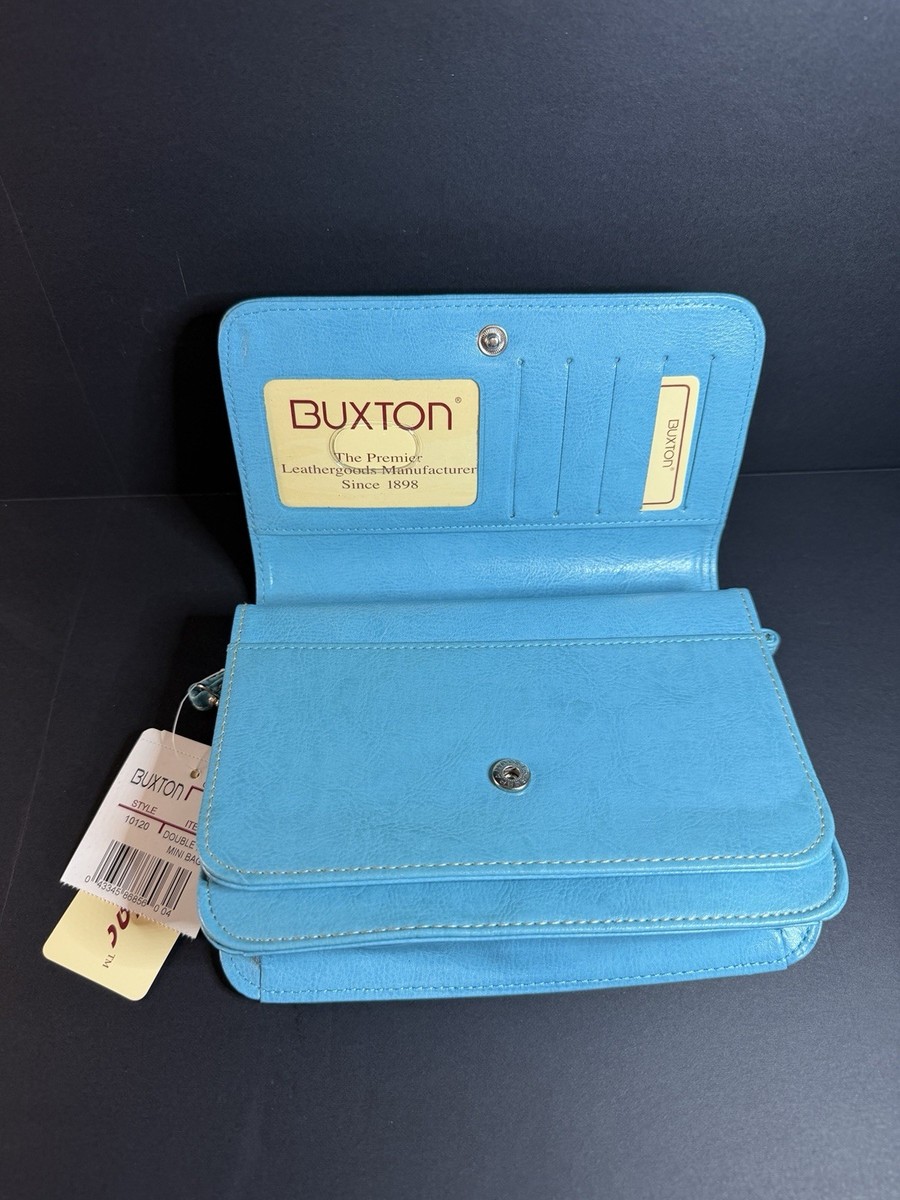 T NWT Vintage Blue Buxton Style Sac Mini-Bag Purse Shoulder Strap