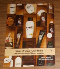 Seltene Werbung TABAC ORIGINAL After Shave - Prickeln, das M&auml;nner brauchen 1980