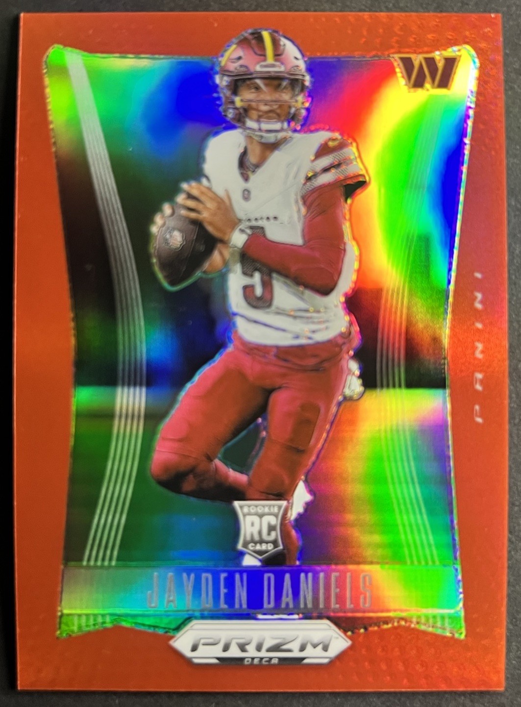 2024 Panini Prizm Deca - Jayden Daniels #295 Red Prizm /199 (RC)