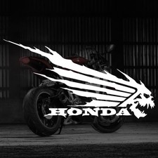 HONDA WING SKULL  STICKERS DECALS DRIFT BUMPER WINDOW VINYL CAR MOTOR VAN