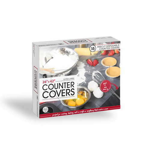 Plastic House - Precut Disposable Counter Covers, 18 Count Extra Large ...