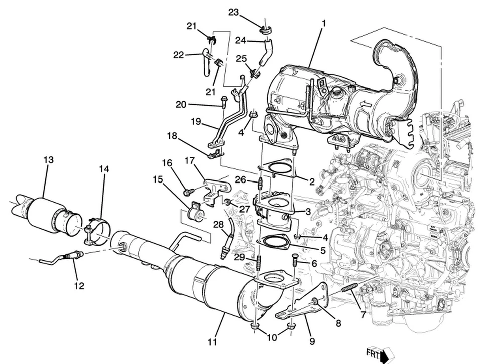 Válvula de presión de escape diésel L6 3,0 L Cadillac Escalde Chevrolet Tahoe GMC Yukon Foto 2 de 4