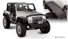 Bushwacker 10919-07 Flat Style Fender Flares Set For 07-18 Jeep Wrangler Jk 2-dr