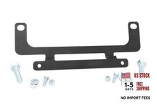 Winch Fairlead License Plate Mount Roller Fairlead - RS139, Black
