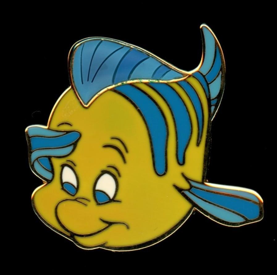 DSSH DSF Flounder Free-D LE 300 Disney Pin 49125
