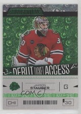 2023 Upper Deck Credentials Debut Ticket Access Green 6/25 Jaxson Stauber 1e15