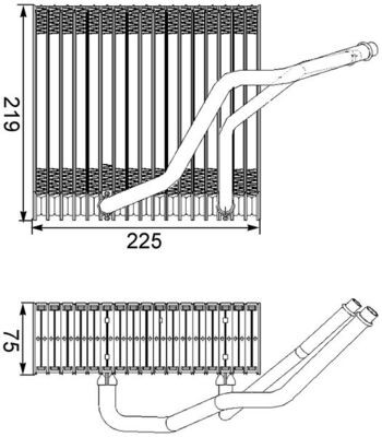 Mahle Ae 38 000S Verdampfer, Klimaanlage FüR Audi,Seat,Skoda,Vw,Vw (Faw)-image