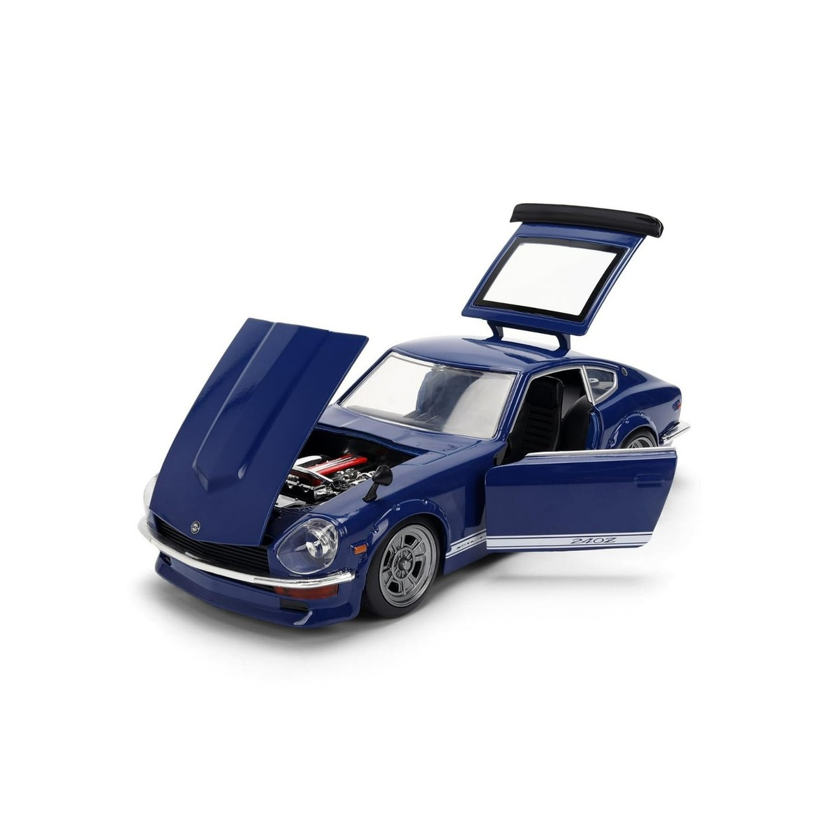 37020 1972 Datsun 240Z - Blue JDM 1:24 Scale Diecast Model Car by