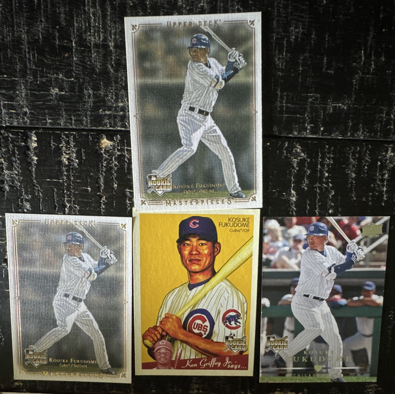 Upper Deck 2008 Kosuke Fukudome Chicago Cubs Rookie 6-Card Lot Goudey MP #22