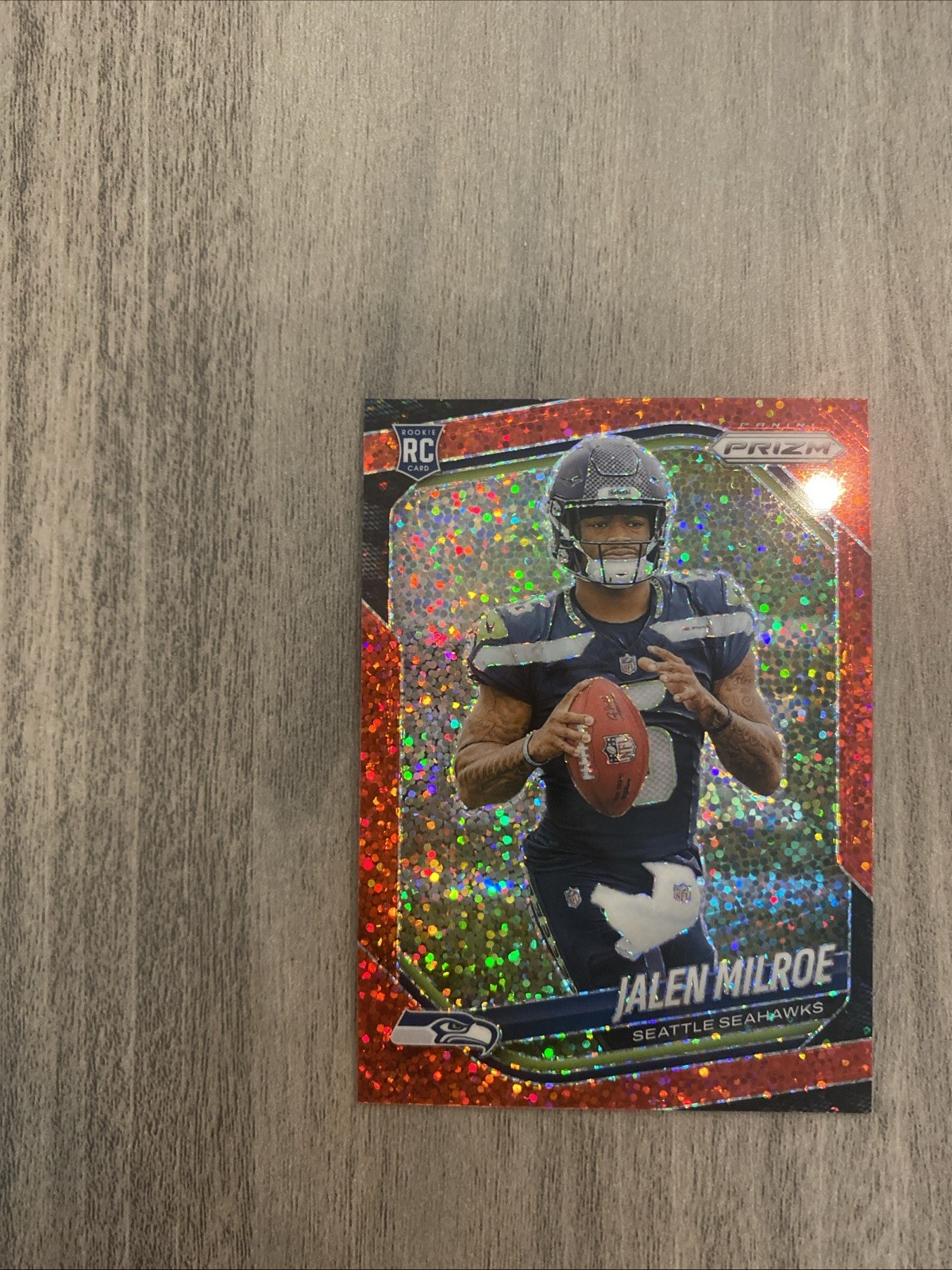 Jalen Milroe Panini Prizm #317 Red Sparkle