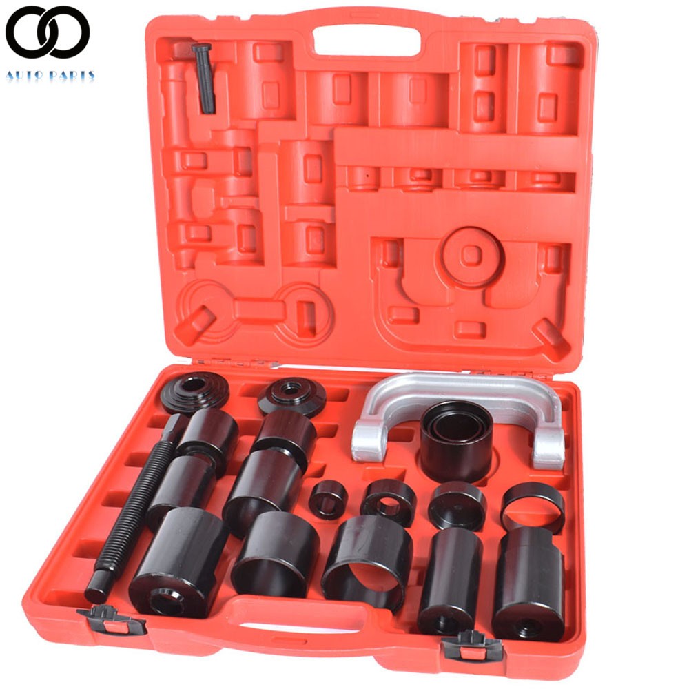 21PCS Auto Repair Service Removal Ball Joint Press Tool Master Adapter Kit 2/4WD