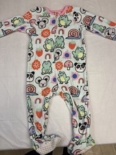 Children's Place Footed Pajamas 18-24 Mo Zip Up Koala Frog Animals
