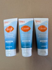 Lume Invisible Cream Deodorant 3-Pack 2.2oz Unscented New Whole Body Deo