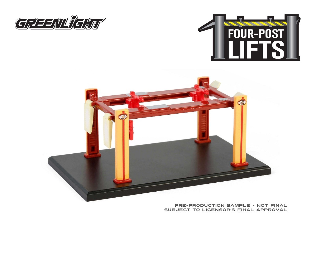 GreenLight 16210-A 1:64 Auto Body Shop - Four-Post Lifts Series 6 - Busted Knuck