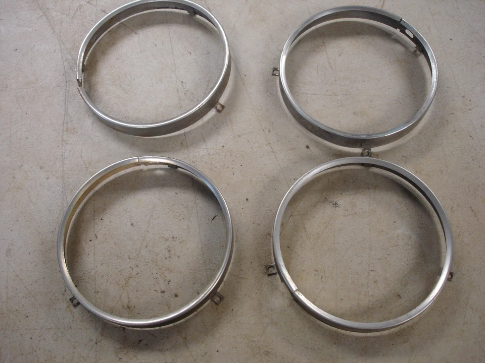 1968 1969 1970 GP GTO Impala SS 442 GS ковши и кольца для фар комплект из 4 GM OEM - Изображение 4 из 4