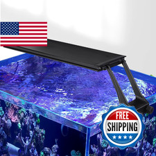 Hygger 22W Clip-On Aquarium LED Light for Saltwater: 24/7, Sunrise-Moonlight