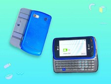 Vintage Y2K Blue LG Keyboard Flip Cell phone.Works.