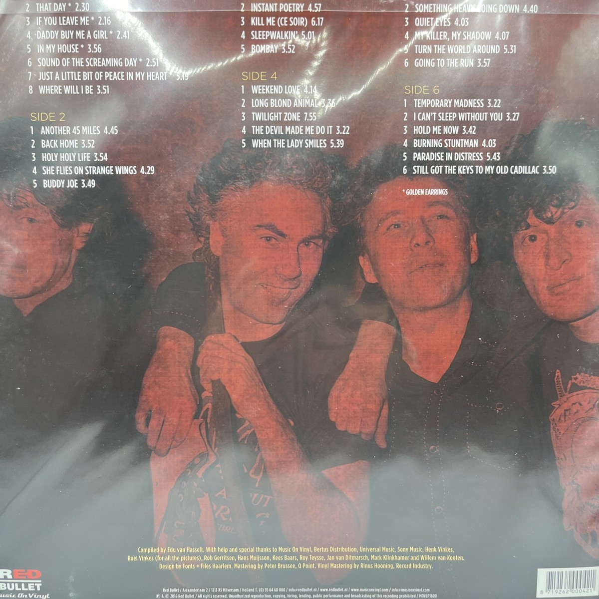 欧3LP Golden Earring 50 Years Anniversary Album  MOVLP1600 Music On Vinyl, Red  未開封 /00780 Golden Earring – 50 Years Anniversary Album – 4 x CD
