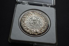 RARO MÉXICO Juegos Olímpicos 1968 MEDALLA AZTECAS MAYAS ARTE PRECOLOMBINO Monedas de Plata