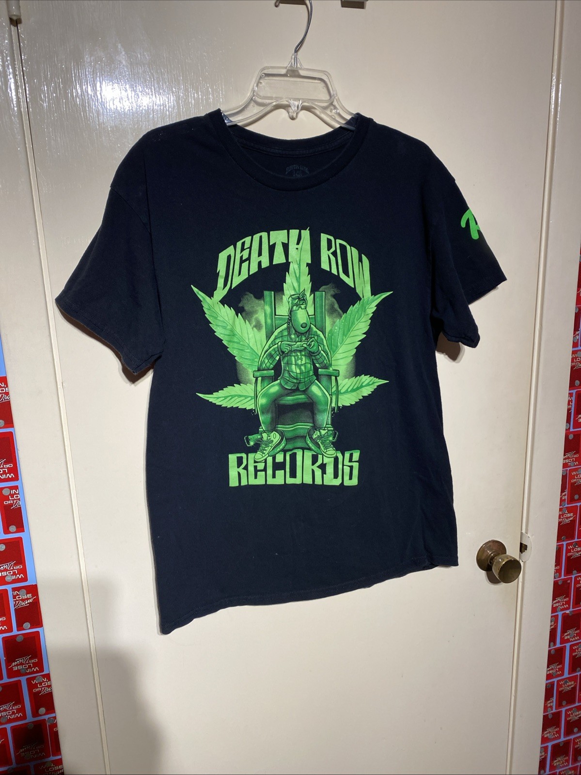 FILA T shirt grafica uomo Death Row Records Snoop Dogg Pound taglia S maglietta hip hop L