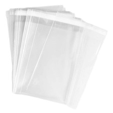 100 Pcs 6x9 Clear Resealable Cello Cellophane 6" x 9" Bags Good for Bakery Ca...