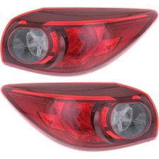 Halogen Tail Light Set For 14-18 Mazda 3 Hatchback Japan Built Model Lh Rh Outer