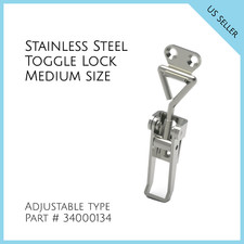 Stainless Steel Medium Draw Toggle Latch Catch For Boxes Chest Hardware 34000134