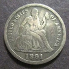 1891-O Seated Liberty Dime — photo from another recent sale