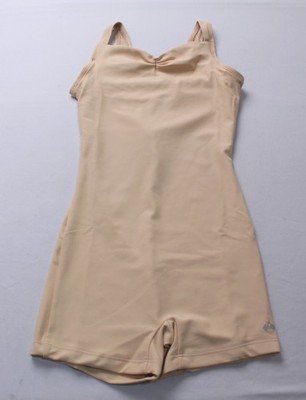 Mariia Crown Women's Pinch Front Active Tank Biketard EH6 Light Tan Size XS NWT