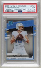 2020 Chronicles Clearly Donruss Rated Rookie Justin Herbert PSA 9 MINT 0r9l