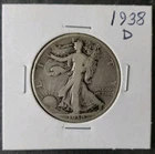 1938 D 50c Walking Liberty Silver Half Dollars