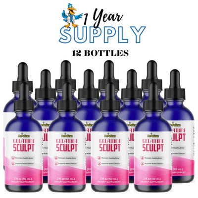 Gelatine Sculpt -Amino Diet Drops-Keto & Weight Support-12 Bottles-720ml (2floz)