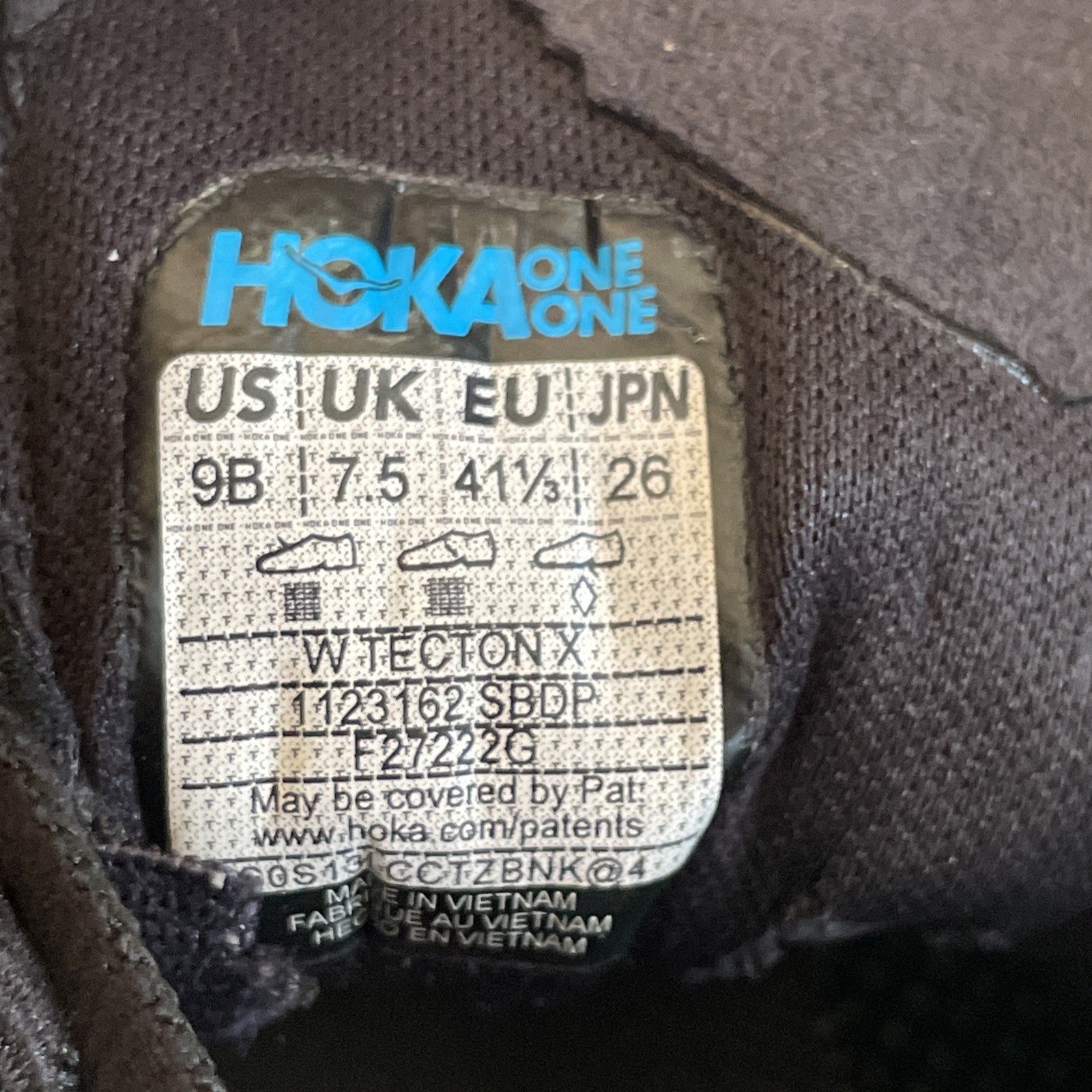 Hoka One One Tecton X Trail-Running Sneakers Womens 9 image 9