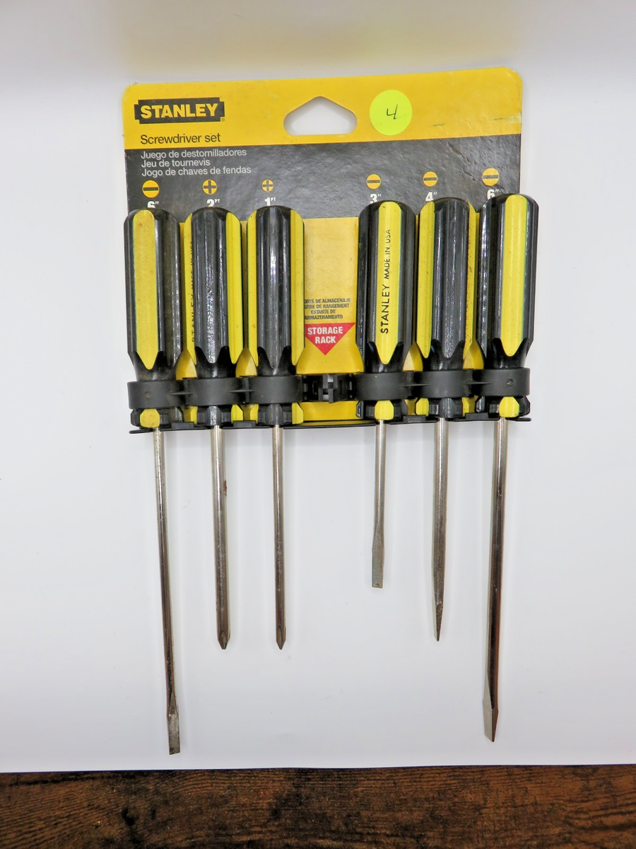 【Deisy@LBS】 Savile Clliford ダブル Vintage Stanley Thrifty set of 6 Screwdrivers #64-457 made in USA