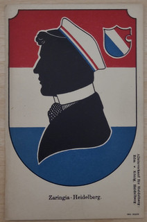 Studentika AK Zaringia Heidelberg Silhouette auf Wappen unbeschrieben ()