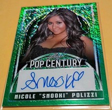 2024 Leaf Metal Green BA-NP1 Nikki Snooki Polizzi /4 Auto Autograph Jersey Shore