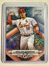 K173,523 - 2023 Bowman Sterling Mini-Diamond Refractors #BSR19 Nolan Gorman/150