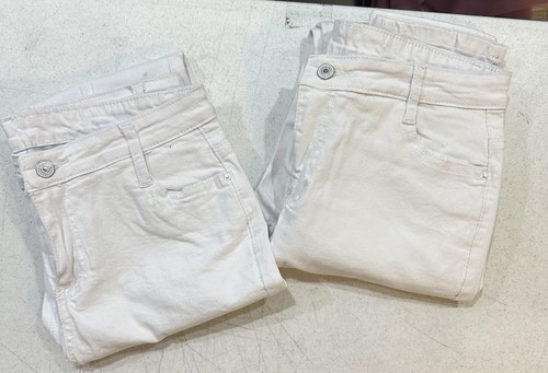 (2) Pair Of Women’s White Denim Jeans Women Stretch Fit White Jeans 29x30 - Picture 9 of 9