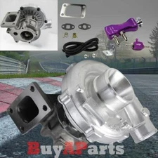 Racing T3/T4 .63 AR 5 Bolt Turbo Charger + Purple Manual 30 PSI Boost Controller