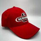New ListingNebraska CornHuskers Hat Red Tuck Strap w/ Slide Cap Script Logo Sports